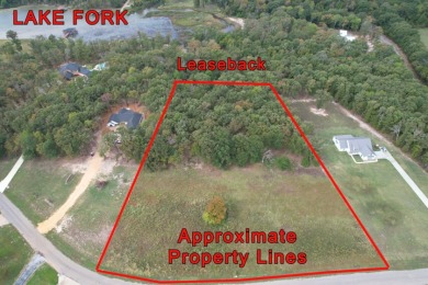 1.65 Acre Lot plus approx 1 acre of leaseback to Lake Fork SOLD - Lake Lot SOLD! in Yantis, Texas