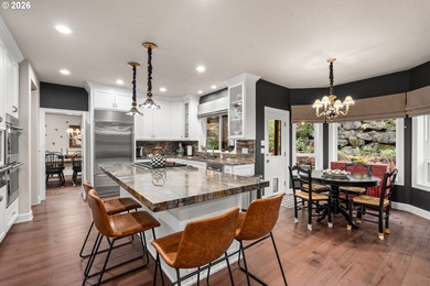 Set on a private half-acre at the end of a quiet street, this