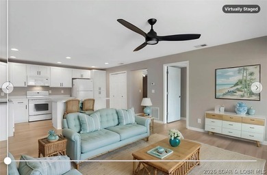 Beautiful condo with a walk-out ground-level deck and two steps