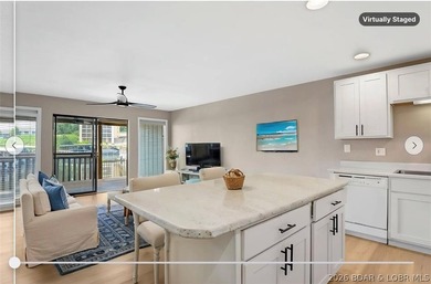 Beautiful condo with a walk-out ground-level deck and two steps