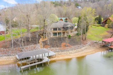 CUSTOM LAKEFRONT BRICK HOME with DOCK:  Main Channel and Cove - Lake Home For Sale in Ten Mile, Tennessee