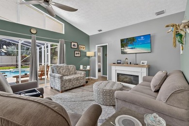 Palm trees sway over your private, screened pool at this move-in - photo 11