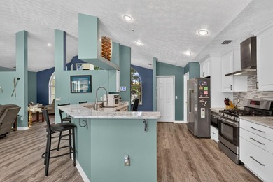 Palm trees sway over your private, screened pool at this move-in - photo 17