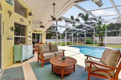 Palm trees sway over your private, screened pool at this move-in - photo 30