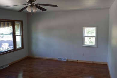 This very livable home in Newell SD has the original wood floors