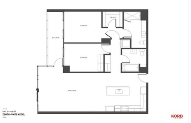 This mid-sized two bedroom residence provides northern views and - photo 15