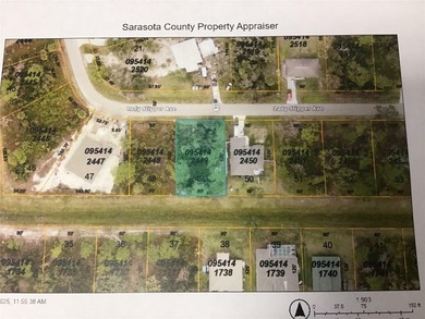 Northport Waterway Lakes and Canals Lot For Sale in North Port Florida
