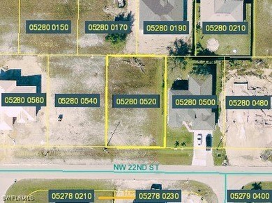 Cape Coral Area Lot For Sale in Cape Coral Florida