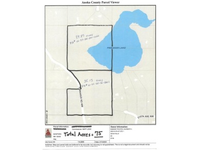 Pinnaker Lake Acreage For Sale in Nowthen Minnesota