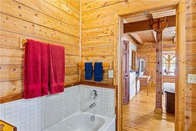 This a real lakefront log cabin with all the comforts, modern - photo 24