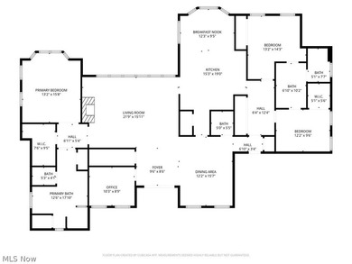 Custom-built all-brick ranch situated on a private 1.41-acre