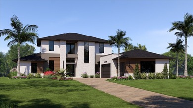 This to-be-constructed home sits on a riverfront lot in gated - photo 1