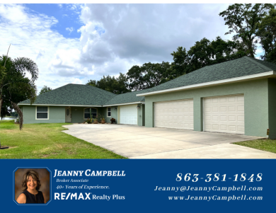 Gorgeous Lakefront Home with Huge Workshop/Garage on Over an Acre - Lake Home For Sale in Lake Placid, Florida
