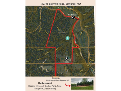 Lake Acreage For Sale in Edwards, Missouri
