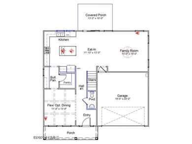 Our Keowee plan features a flex/dining room with a coffered - photo 2