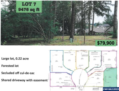 Foster Lake Lot For Sale in Sweet Home Oregon