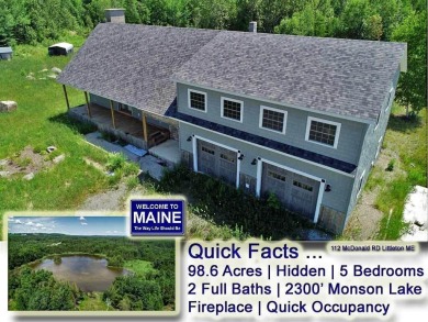 Monson Pond - Aroostook County Home For Sale in Littleton Maine