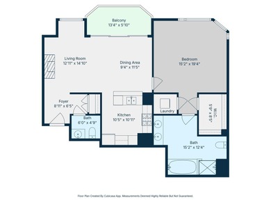 Bright and spacious 1 bed, 1.5 bathroom at the renowned Lucien