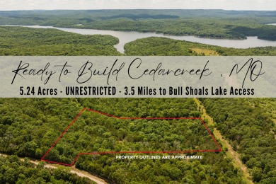 Bull Shoals Lake Acreage For Sale in Cedarcreek Missouri
