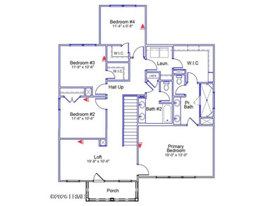 The Edisto is a two-story home with four bedrooms and - photo 3