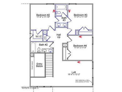 The two-story Nantahala II plan features four bedrooms and - photo 3