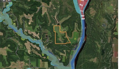 Chippewa River Acreage For Sale in Arkansaw Wisconsin