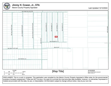 Bonable Lake Lot For Sale in Dunnellon Florida