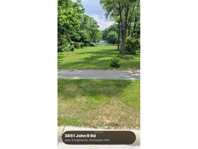 Clinton River Lot For Sale in Rochester Hills Michigan