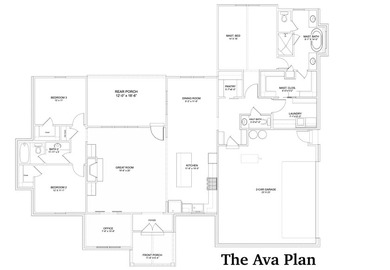 This proposed Ava plan features 3 beds 2 full baths, a - photo 5