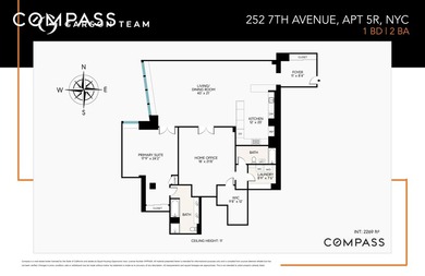 Apartment 5R is a beautifully appointed two-bedroom - photo 14