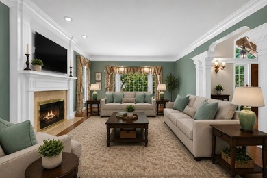 Nestled among mature trees and professionally landscaped grounds - photo 4