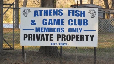 #6720-This is a hard to find Athens Fish & Game Membership. A SOL - Lake Lot SOLD! in Athens, Texas