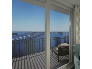 Dramatic sunset views of the Caloosahatchee River Estuary from