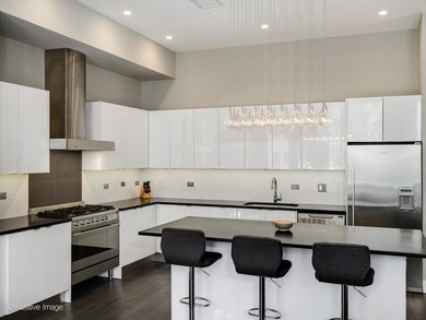 A private elevator entry opens directly into a beautifully