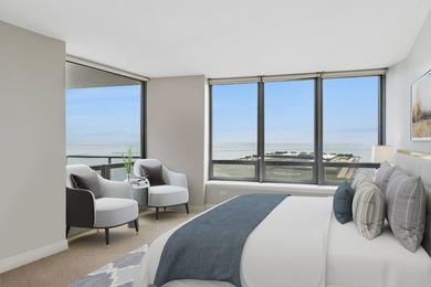 Walls of windows beautifully frame breathtaking views of Lake - photo 9