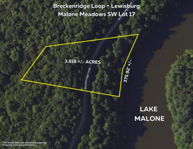 Lake Malone Lot For Sale in Lewisburg Kentucky