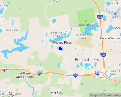 Tamaque Lake / Pinecrest Lake Map