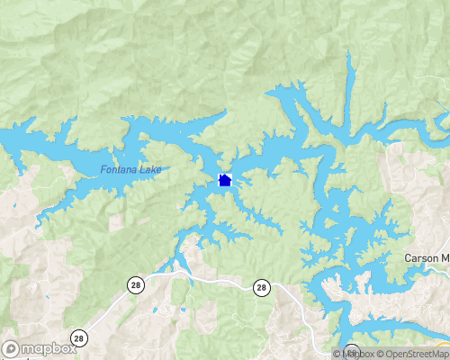 Fontana Lake Map