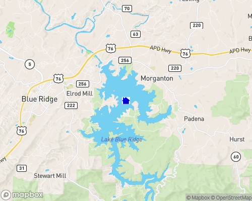 Lake Blue Ridge Map