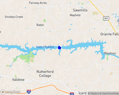 Lake Rhodhiss Map