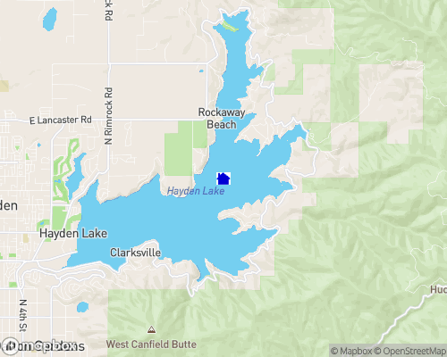Hayden Lake Map