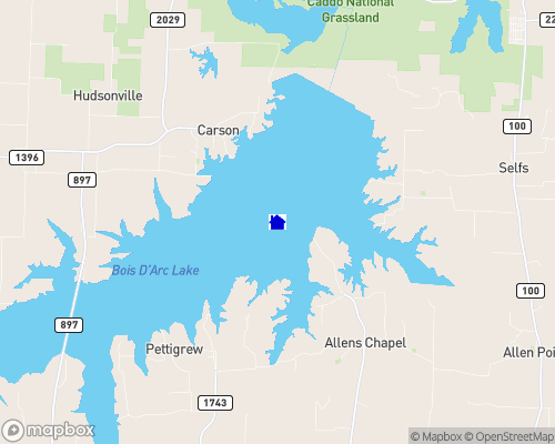 Bois D Arc Lake Map