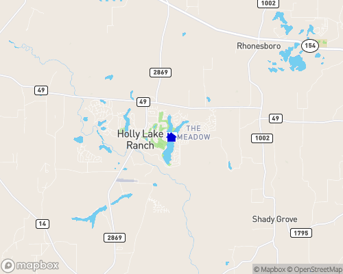 Holly Lake Ranch / Lake Greenbriar Map