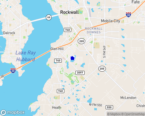 Rockwall Lake Map
