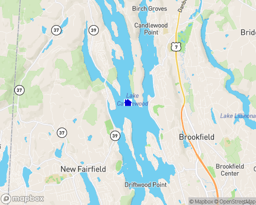Candlewood Lake Map