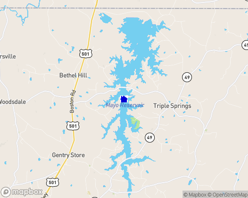 Mayo Lake Map