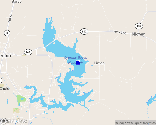 Cypress Bayou Reservoir Map