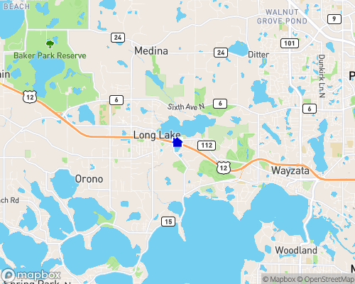 Long Lake - Hennepin County Map