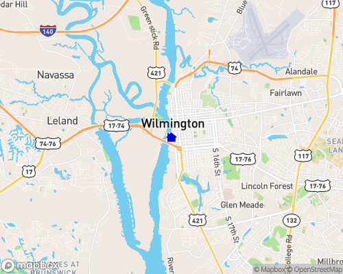Cape Fear River - New Hanover County Map