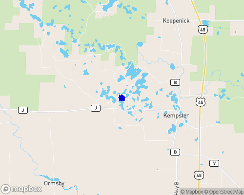 Long Lake - Lincoln County Map
